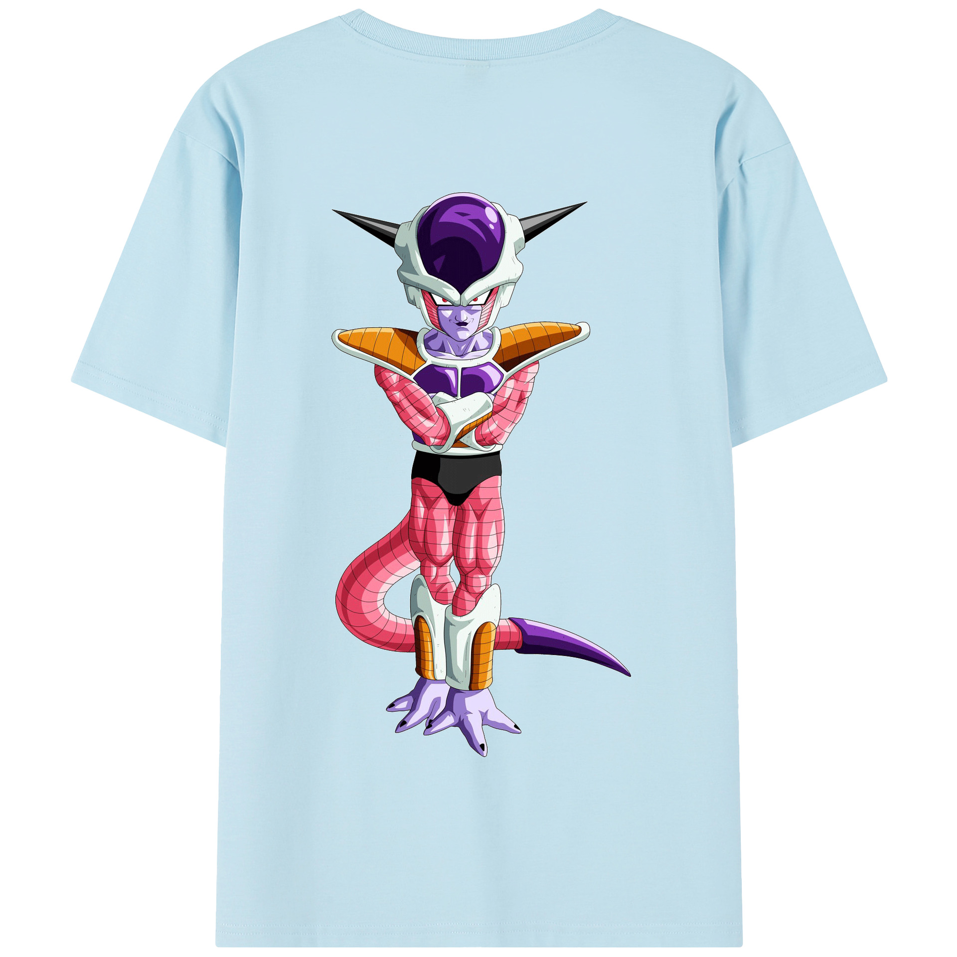 （画像用） ドラゴンボール フリーザ DRAGON BALL Frieza 綿100％半袖Tシャツ（背面プリント）